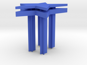 Star Wood Chair in Blue Processed Versatile Plastic