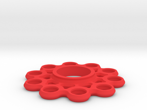 Fidget Spinner in Red Processed Versatile Plastic