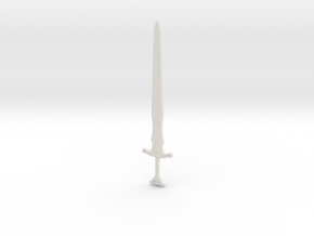 Skyrim Steel Sword in White Natural Versatile Plastic