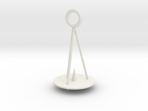 Candle holder in White Natural Versatile Plastic