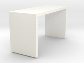 Square folding  table in White Processed Versatile Plastic