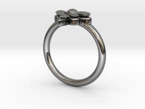 Delphine Ring-Size 6.5 in Fine Detail Polished Silver