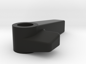 Knob-v09 Single Countersink in Black Natural Versatile Plastic