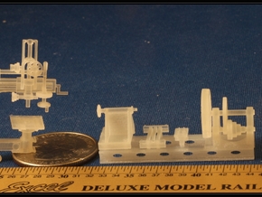 HO Scale Large Metal Working Machines in Tan Fine Detail Plastic