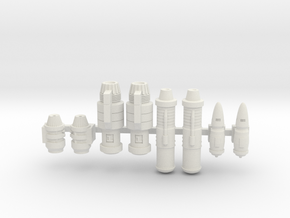 Space Ship Engines 1/270 1/285 in White Natural Versatile Plastic