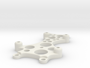ArduinoUnoLaserBlockMount in White Natural Versatile Plastic