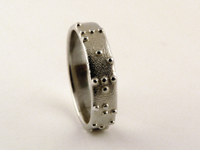 Braille ring (Customized) in Polished Silver