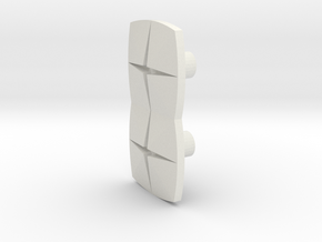 Tile2 (Handle/Pull) in White Natural Versatile Plastic