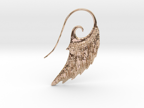 Wing Ear Hanger  in 14k Rose Gold Plated Brass