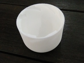 Modular Vase - Basic Base in White Natural Versatile Plastic