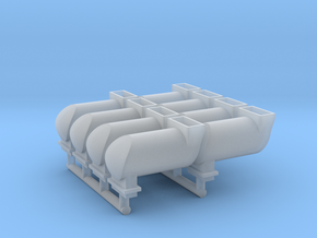 MILW GP/SD/F Exhaust Spark Arrestor (HO - 1:87) 8X in Tan Fine Detail Plastic