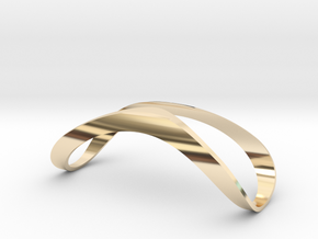 Finger Splint Open Top Jewelry in 14k Gold Plated Brass
