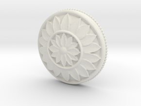  MultiFlower Pendant  in White Natural Versatile Plastic