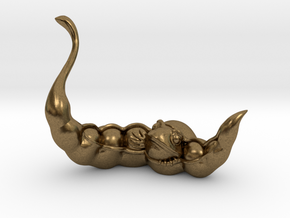 Toad in a Pod in Natural Bronze
