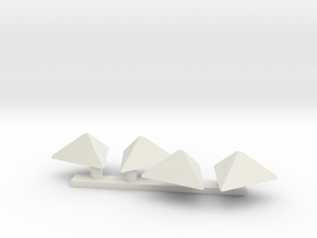 BT Stringer Pyramid in White Natural Versatile Plastic