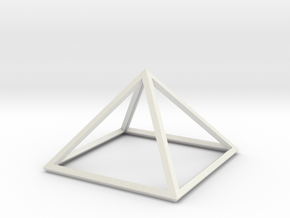 Perfect Pyramid Open Thick 51°51"14" in White Natural Versatile Plastic