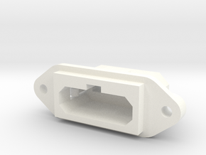 SNES Style Panel Mount Multiout Socket in White Processed Versatile Plastic