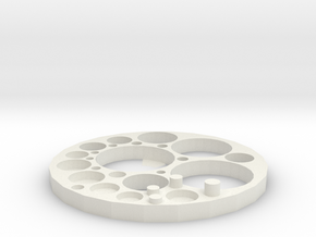 Circle in White Natural Versatile Plastic: Extra Small