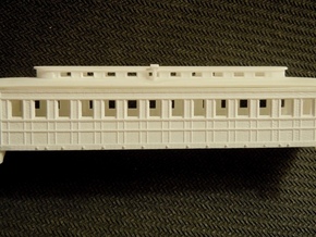 R08i N monitor roof coach, Pensy 1861, w/ int. in Tan Fine Detail Plastic