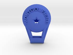 Montgolfiére Realistic Button in Blue Processed Versatile Plastic