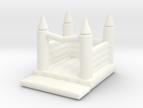 Hüpfburg / Bouncing Castle 1:160 in White Processed Versatile Plastic