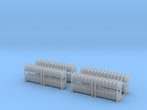 NYC - Battery Rack - HO (4X) in Tan Fine Detail Plastic