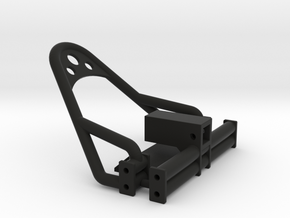 1/24 Crawler Bumper Set (4 link frame) in Black Natural Versatile Plastic