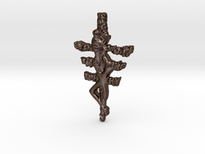 Rosaria's Fingers Sigil in Polished Bronze Steel: Small