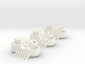Fantasy Fleet Mortar Boats in White Processed Versatile Plastic