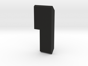 Buildable Nuva Cube Stone 3/6 in Black Natural Versatile Plastic