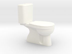 Toilette Spur 0, 1:45 in White Processed Versatile Plastic
