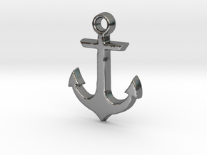 Anchor in Polished Silver