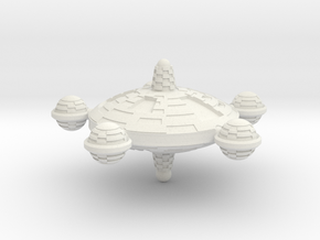 Terran Federal Class Station - 1:20000 in White Natural Versatile Plastic