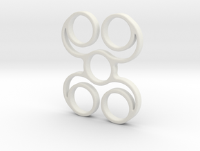 Quadspinner V6 (spinner) in White Natural Versatile Plastic