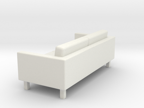 KARLSTAD Sofa - HO 87:1 Scale in White Natural Versatile Plastic