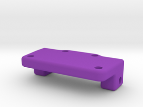 Rear Axle Plate2 in Purple Processed Versatile Plastic