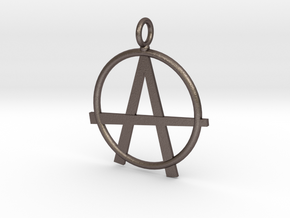Anarchy necklace in Polished Bronzed Silver Steel