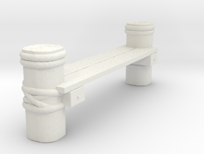 Connector Piece For Wooden Deck for Tabletop Warga in White Natural Versatile Plastic