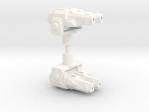 Transformers Vehicle Turret (5mm post) in White Processed Versatile Plastic