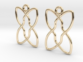 Celtic Weave Earrings - WE012 in 14k Gold Plated Brass