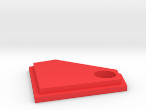 Diamond Keychain Decoration in Red Processed Versatile Plastic