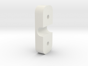 Cable Holder in White Natural Versatile Plastic