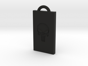 Punisher Pendant in Black Natural Versatile Plastic