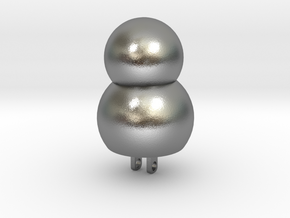 Snowman night light in Natural Silver: Medium