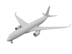 1:500 - A350-900 in Tan Fine Detail Plastic