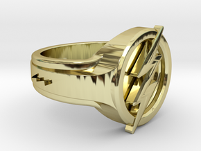 The Flash Ring in 18k Gold Plated Brass: 6 / 51.5