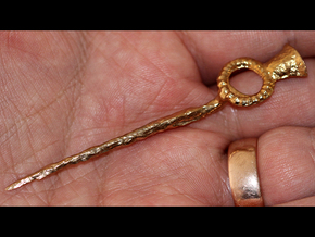 Virtually cast Atlantic Iron Age Pin - 2nd Edition in Natural Bronze