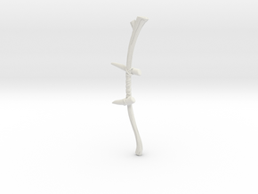 "BotW" Spiked Boko Bow in White Natural Versatile Plastic: 1:12