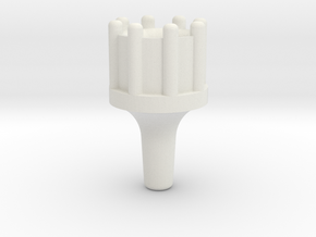 1/24 Scale Hollowed Distributor in White Natural Versatile Plastic