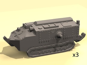 1/220 WW1 Schneider CA-1 tanks in Tan Fine Detail Plastic